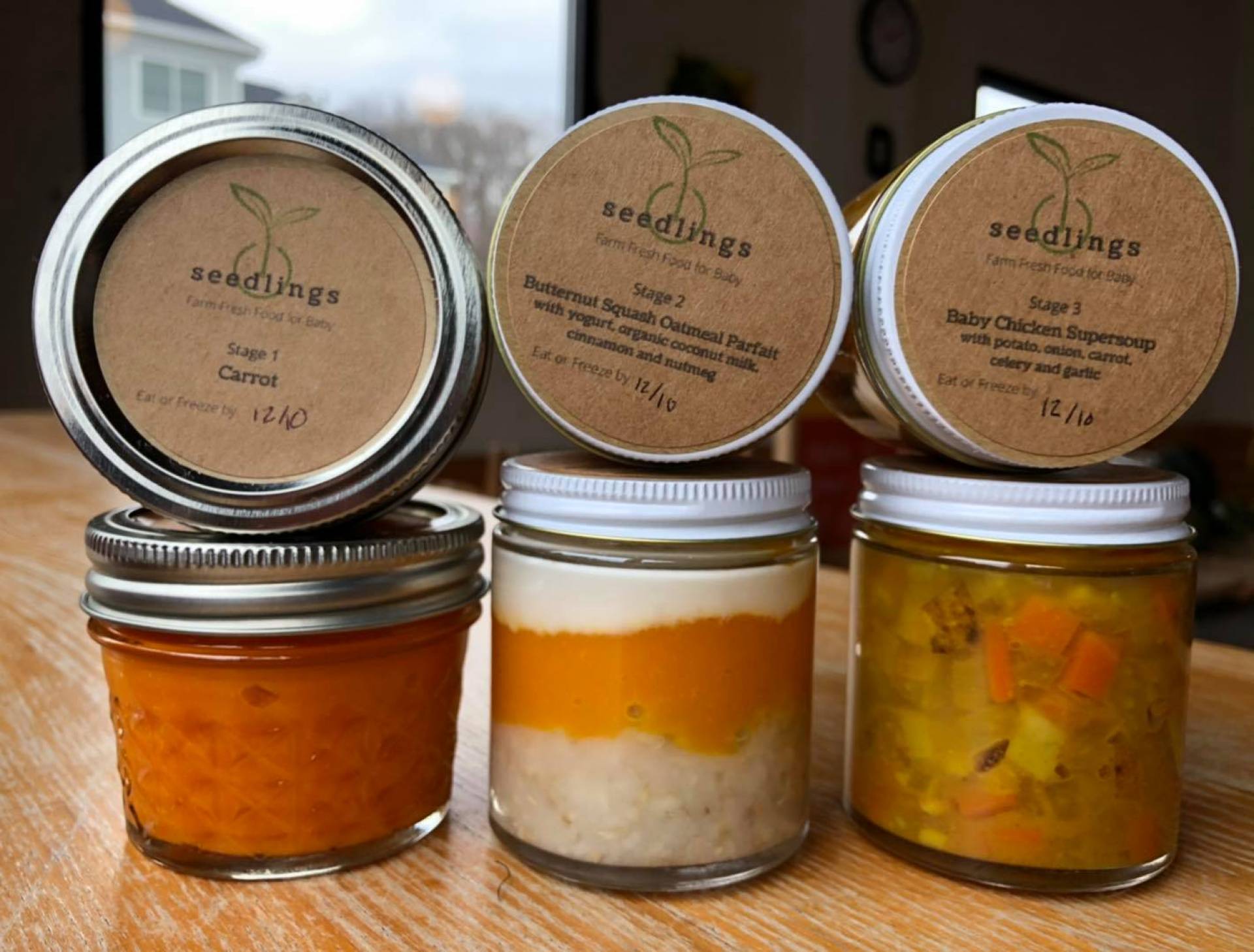 Seedlings Baby Food (Stage 3--$12 for 2 jars)