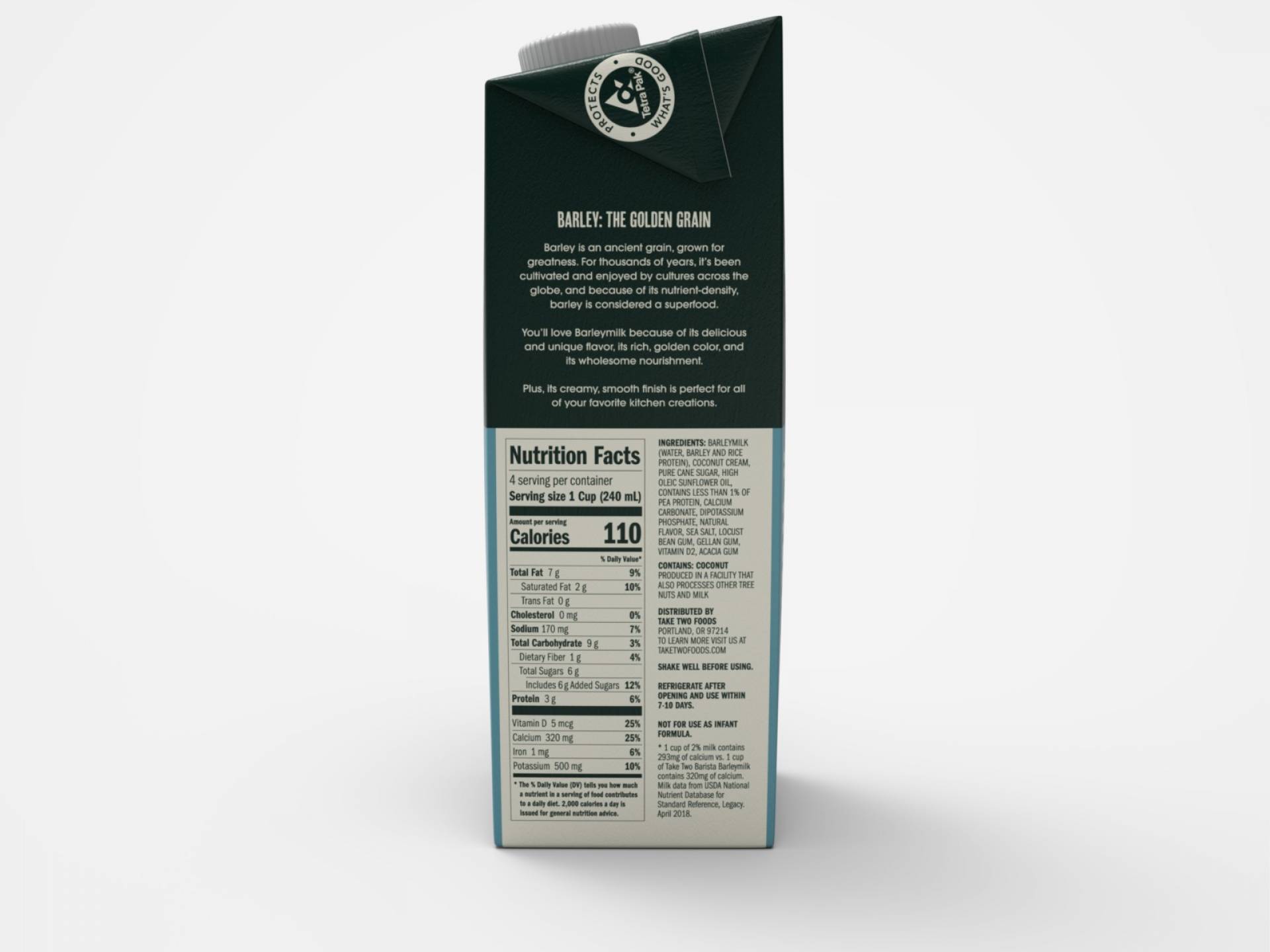 Take Two Barista Barley Milk 9 Miles East