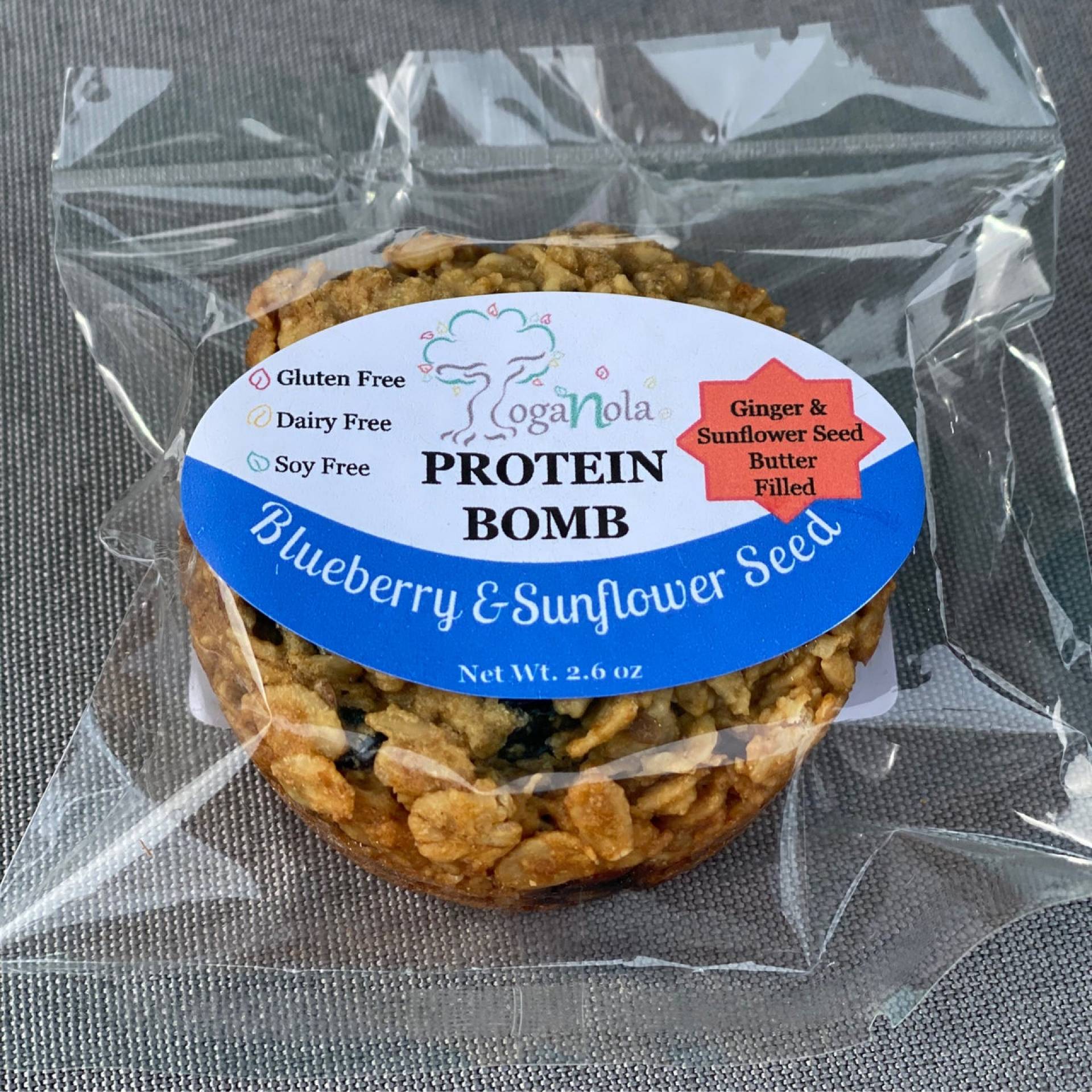 TogaNola: Blueberry and Sunflowerseed Protein Bomb (2 for $10)