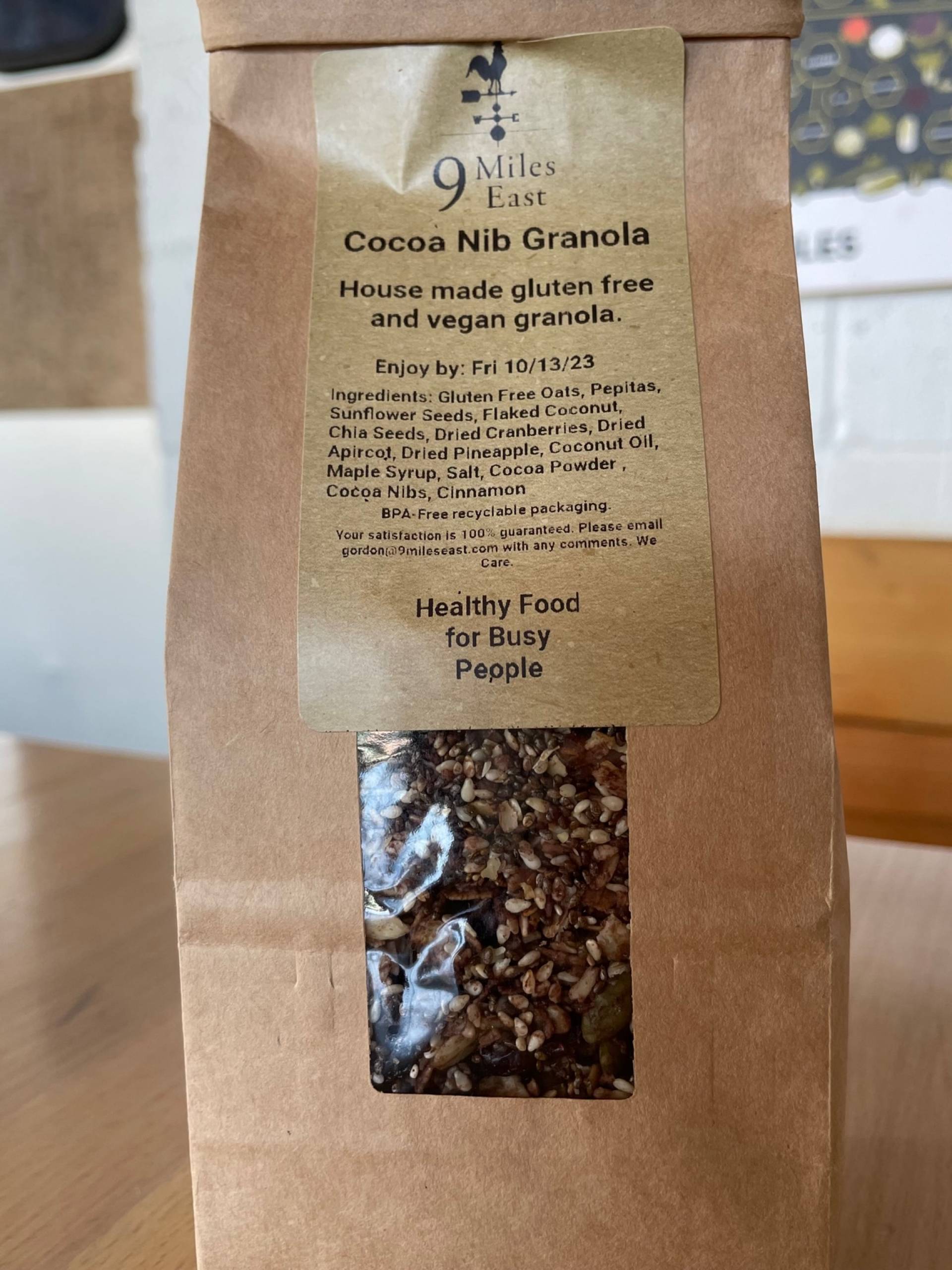 Espresso & Cocoa Nib Granola