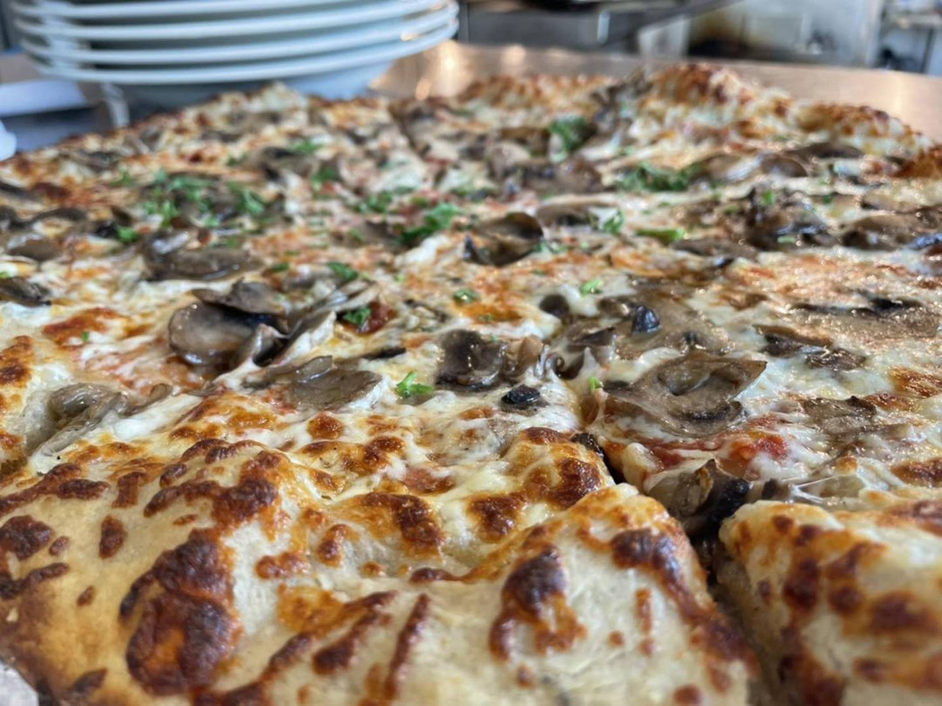 Thanksgiving Mushroom Pizza